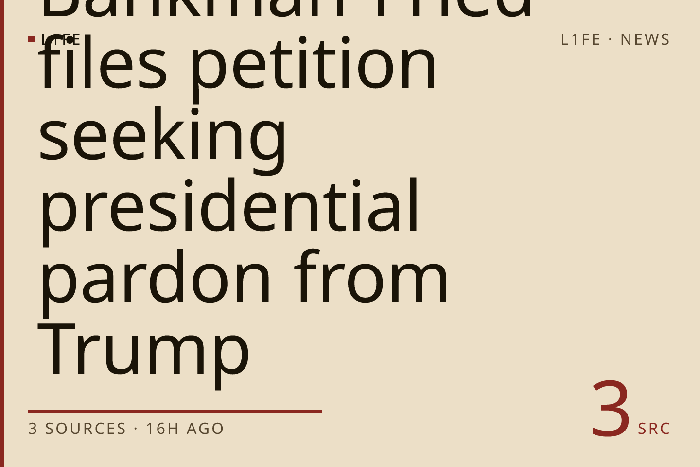 Bankman-Fried files petition seeking presidential pardon from Trump
