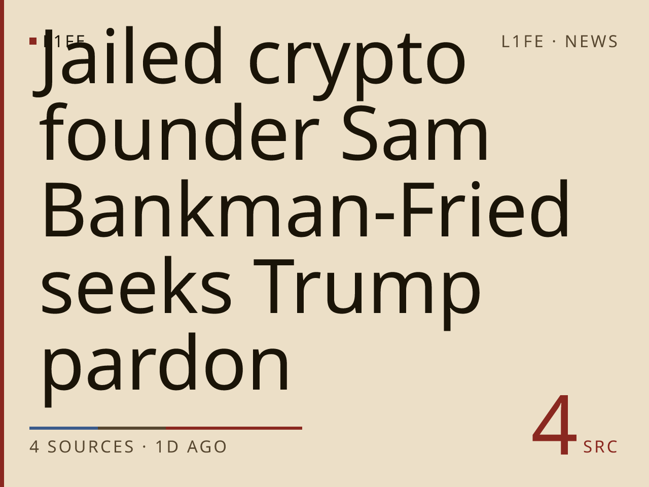 Jailed crypto founder Sam Bankman-Fried seeks Trump pardon