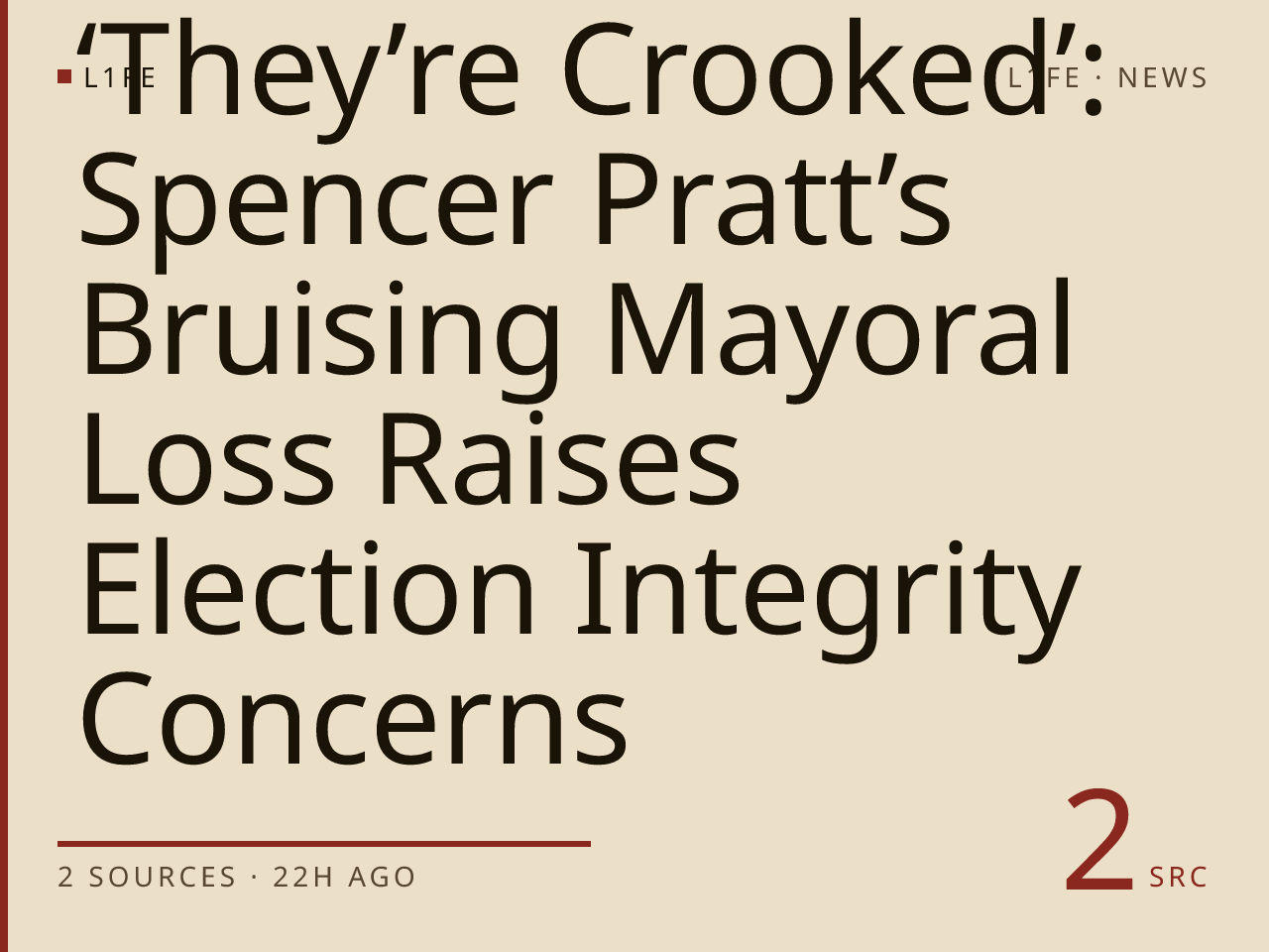 ‘They’re Crooked’: Spencer Pratt’s Bruising Mayoral Loss Raises Election Integrity Concerns
