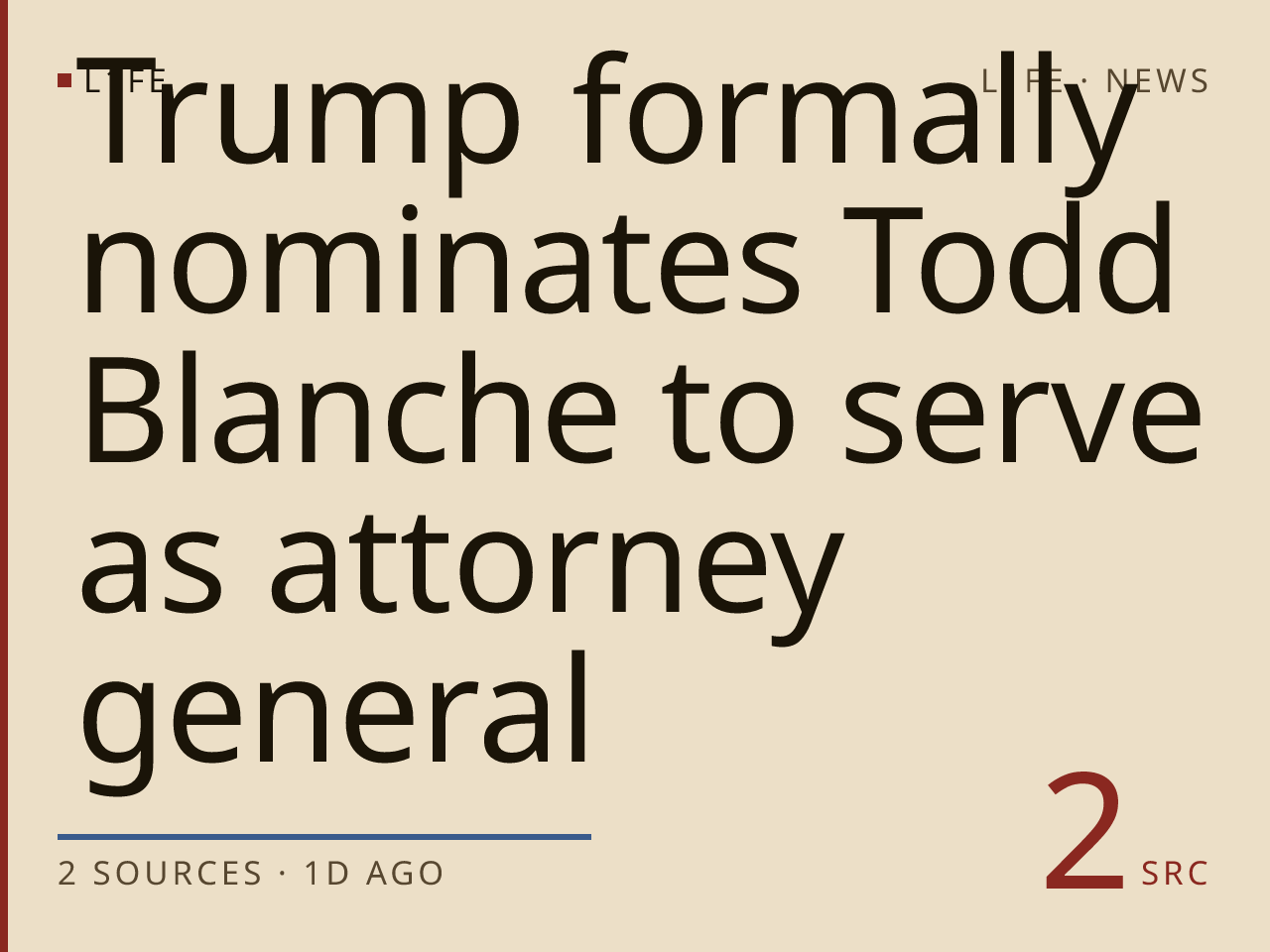 Trump formally nominates Todd Blanche to serve as attorney general