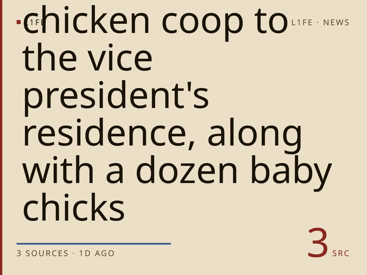 Vance adds a chicken coop to the vice president's residence, along with a dozen baby chicks
