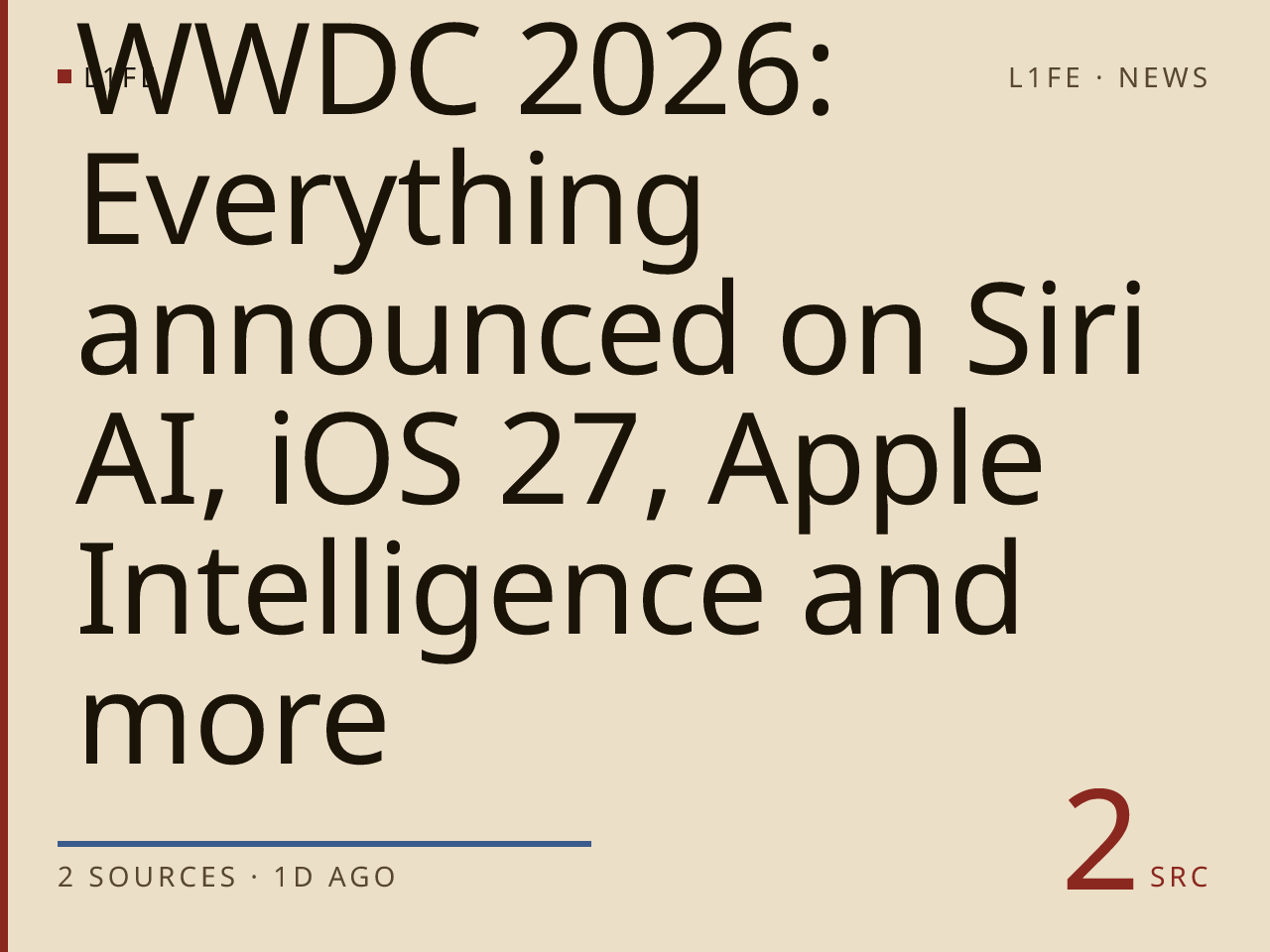 WWDC 2026: Everything announced on Siri AI, iOS 27, Apple Intelligence and more